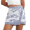 Talakeno Womens Floral Wrap Short Skirt Summer Beach Mini Skirt