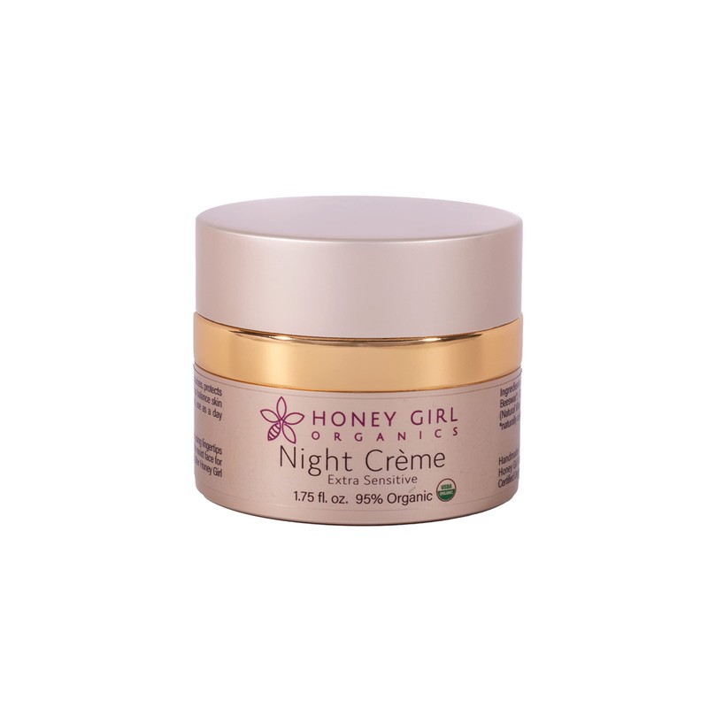 Night Creme Extra Sensitive, 1.75 Oz by Honey Girl Organics