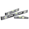 WORKPRO Torpedo Level, 3-Piece Spirit Level Set, 9"(Magnetic), 16"(Non-magnetic), 24"(Non-magnetic),
