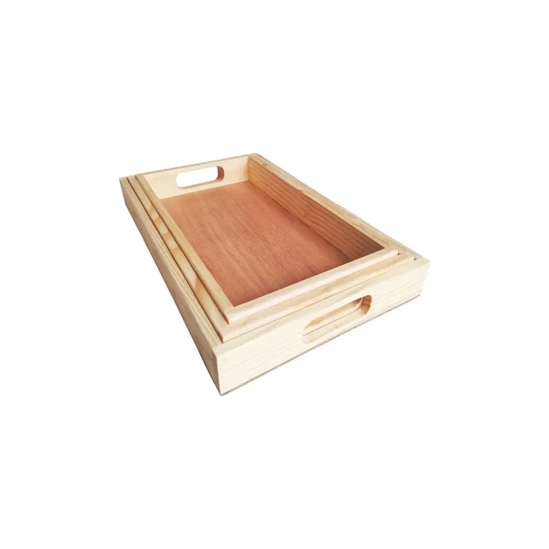 Set De Bandejas Apilables Estilo Montessori