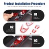 TOYCIDFG Gear Shift Panel Button Cover Compatible with Corvette C8