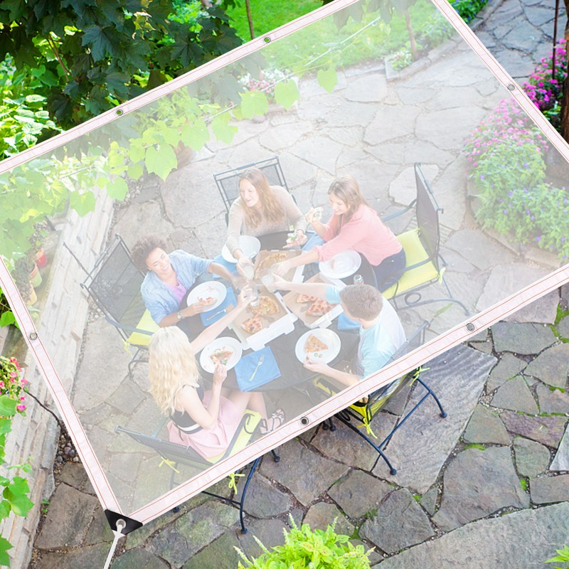 Transparent Rain Tarp Thickened PE Garden Plants Rain Shelter Cover