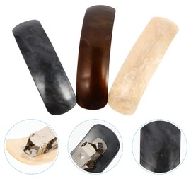 Baluue 3pcs Acrylic Spring Hair Clips for Women Durable Slip Hair Accessories and