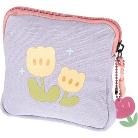 EXCEART Bolsa De Almacenamiento De Toallas Higiénicas Bolsa De Pañales Toallas Sanitarias Para Mujeres Titular De La Almohadilla De Lactancia Tampón Alumno Lindo Púrpura Bolsa De