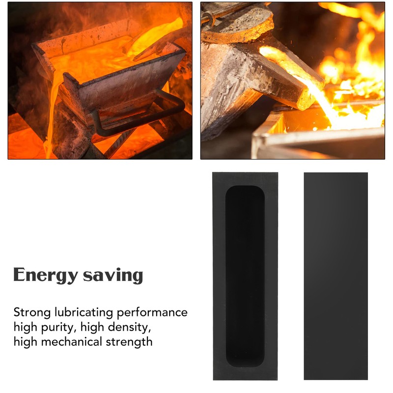 Rectangular Graphite Ingot Mold Fast Heating High Purity Graphite Crucible