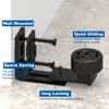 CCJH Sliding Barn Door Floor Guide Upgrade Adjustable Double Roller