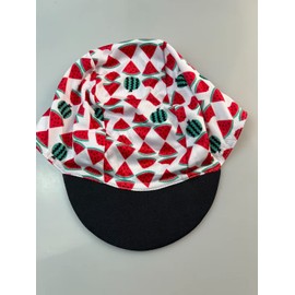 BikingBros Funny Watermelon Cycling Cap - Polyester Men's and Women's Cycling Hat-Under Helmet - Cycling Helmet Liner Breathable&Sweat Uptake