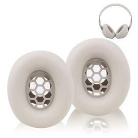 Aiivioll Studio Pro Silicone Ear Pads Cover for Beats Studio Pro Headphones, Washable Sweat Earpad Covers for Beats Studio Pro Wireless On-Ear Headphones Accessories Protective Pads Cover(Off-White)