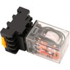 Baomain 24VAC Electromagnetic Power Relay, AC Relay, 3PDT 11-Pins 3NO3NC,