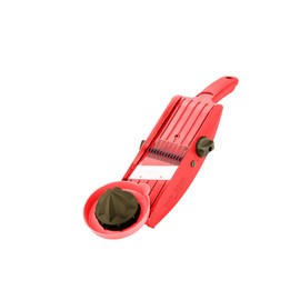 Vegetable Slicer Red TNS 3000 Multi Grater, Cucumber Slicer, Julienne Cutter One for Everything Cuts Pins or Cubes, Thick or Thin