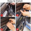 CCR Technology 2PCS Black Snap-On Interior Door Pull Handle Cover