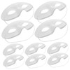 KONTONTY 10pcs Diy Blank Paper Masks for Masquerade Cosplay White
