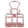 19mm 80pcs Binder Clips Strong Clamping Force Metal Hollow Tail