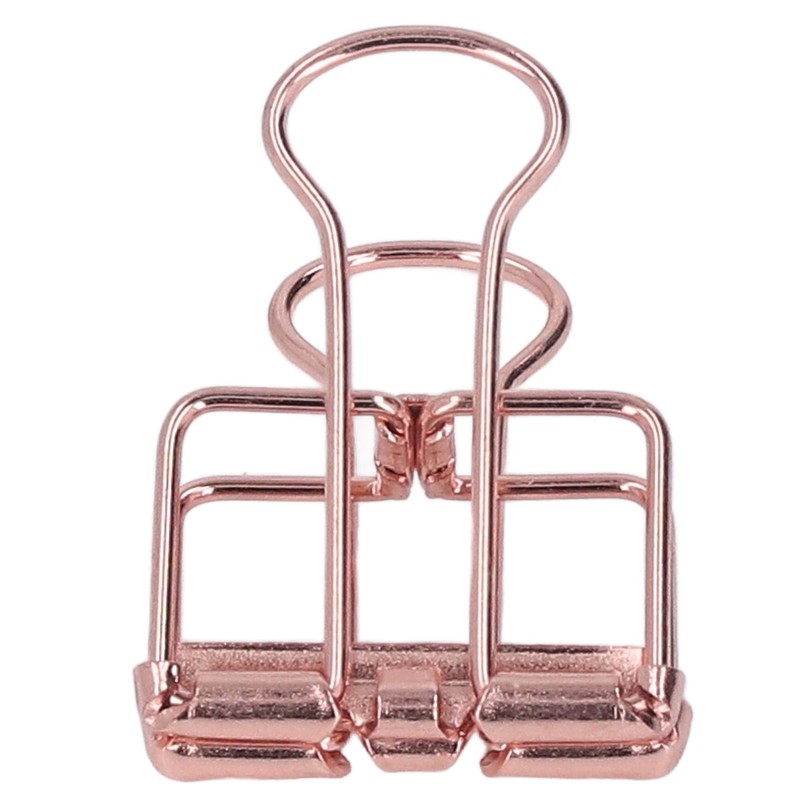 19mm 80pcs Binder Clips Strong Clamping Force Metal Hollow Tail