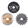 Circular Saw Blade, 3 Pcs 54.8mm HSS Mini Cutting Blade
