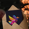 Artery8 Thinking Of You Colourful Dove Graphic Design Blank For