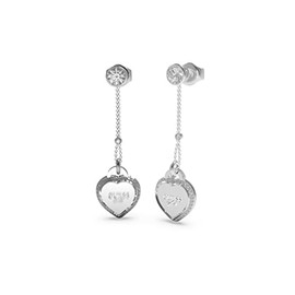 Guess Fine Heart Earrings JUBE01425JWRHT-U Brand One Size Non Precious Metal No Gemstone, Non-precious metal, No Gemstone