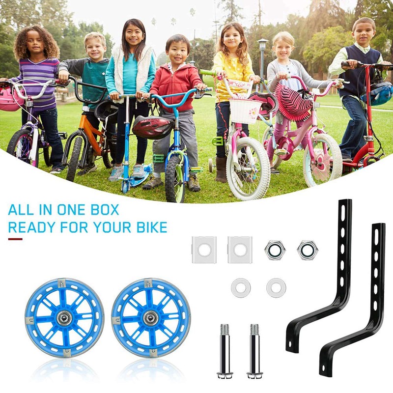 POOSR Kids Training Wheels for 20 Inch Bike Flash Bike