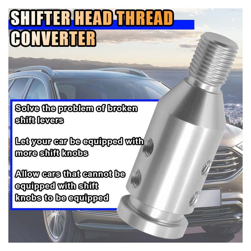 LAINLOY Universal Shift Knob Adapter, M12x1.25 Aluminum Car Gear Shift