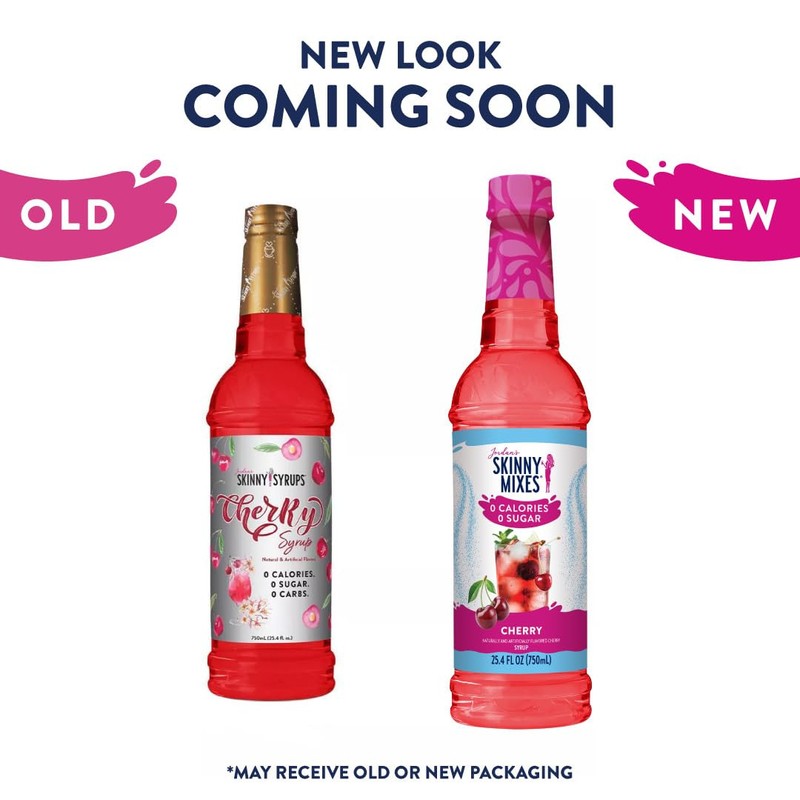 Jordan's Skinny Mixes Skinny Syrup Cherry Flavored Zero Sugar Syrup