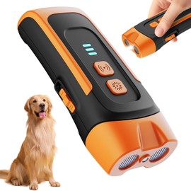 QEWEUUIE Antibell für Hunde,25 Fuß 3-in-1 Antibell Ultraschall Gerät,2 Modi Mini-antibell Halsband für drinnen und draußen-02