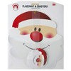 PMS International PVC Placemats & Coasters, Santa Face, Set of