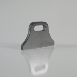 Large Slotted Weld on Tab - 1/4" Thick Steel - Sold Individually - Fabrication Parts DIY Motorcycle Chopper Bobber Cafe Racer Builder - Made in The USA