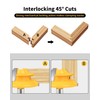 Router Bits, Allmake 3pcs Lock Miter Router Bits 1/2 Shank,