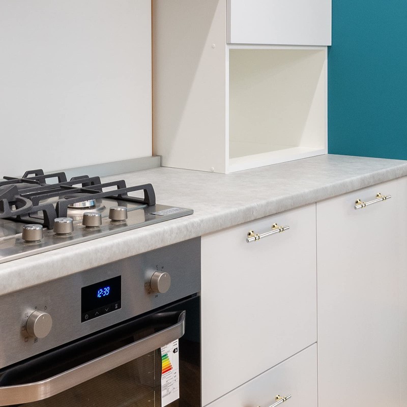 Rergy 5 Pack Cabinet Pulls Brushed Nickel 3inch(76mm) Cabinet Pulls