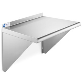 GRIDMANN NSF Stainless Steel 18" x 24" Kitchen Wall Mount Shelf Commercial Restaurant Bar w/ Backsplash