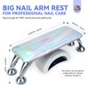 Saviland Arm Rest for Nails Tech Professional: Holographic Larger Nail