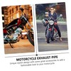 ULTECHNOVO Motorcycle Exhaust System Detachable Pipe Heat Sink for Enhanced