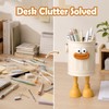 Cartoon Pen Holder for Desk Organization - ABS Stationery Storage