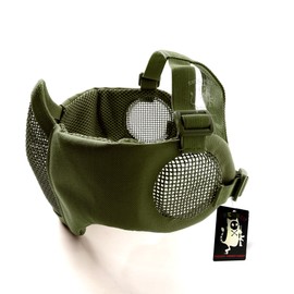 SHENKEL Ear to protect anti fog Mesh Mask Half Face Guard Face Mask Drab Khaki Mask – 016od
