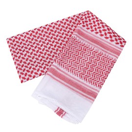 Muslim Male Red Plaid Head Scarf, Muslim Plaid Scarf Arab Keffiyeh Adult Men's Turban Muslim Male Traditional CostumesAccessories