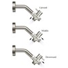 Solid Brass 3-way G1/2 Shower Diverter (Brushed Nickel)