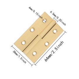 ITROLLE 2PCS Brass Lift Off Hinge Detachable Hinge for Window Door Gate with Screws, Right Handedness