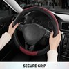Road Comforts Steering Wheel Cover, Breathable Anti-Slip Leather Steering Wheel