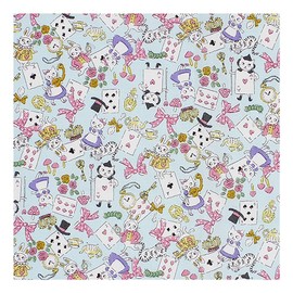 Jewelry Shop M Mobile Pocket, Clip, Pocket Pouch, Elementary School Students, Girls, Children, Simple, Pocket Pouch, Made in Japan, Light Blue, Cat Playing Cards, BL Pok, Cat Playing Cards Light Blue