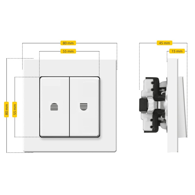 Schellenberg 25006 Roller Blind Switch for Flush-Mounting