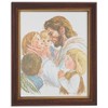 Gerffert Collection Jesus Christ with Children Framed Portrait Print, 13