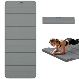 LVME Foldable Yoga Mat, Extra Thick 10mm, 76"x26"Extra Long