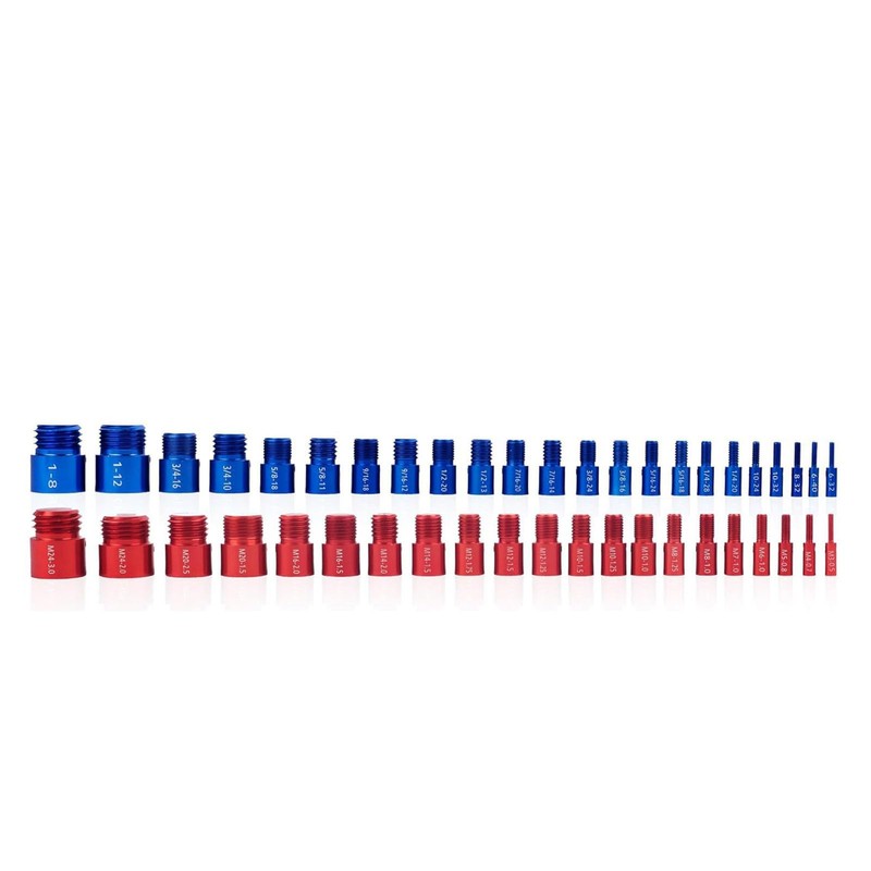 44Pcs Nut and Bolt Thread Checker, Carbon Steel Identifier Thread
