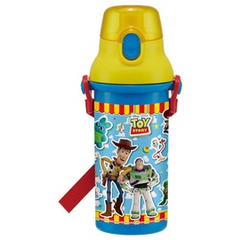 Skater PSB5SANAG-A Children's Plastic Water Bottle, 16.9 fl oz (480 ml), Silver Ion Ag+ Antibacterial, Toy Story 22, Boy, Made in Japan