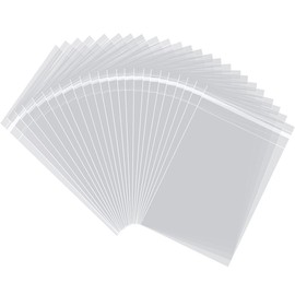 AIRSUNNY 100 Pcs 6x9 Clear Resealable Cello/Cellophane Bags Good for Bakery, Candle, Soap, Cookie Poly Bags