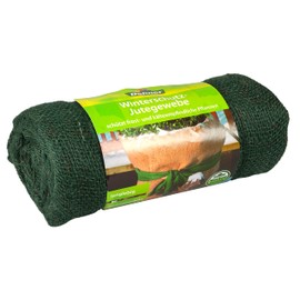 Dehner Winter Protection with Decoration Jute Fabric Bag Approx. 105 x 300 cm Green
