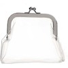 White Clear Coin Purse Transparent Change Purse for Women, Multifunctional