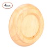 4Pcs Beech Wood Round Piano Foot Pads Set Upright Piano