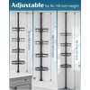 SEIRIONE Corner Shower Caddy Tension Pole, Rustproof Bathroom Shower Organizer