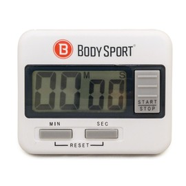 Body Sport Digital Timer Stopwatch for Fitness & Exercise Routines - Easy to Use, Battery Operated, Multifunctional Time Tracker for Home, Gym, Kitchen, Classroom, and Office Settings